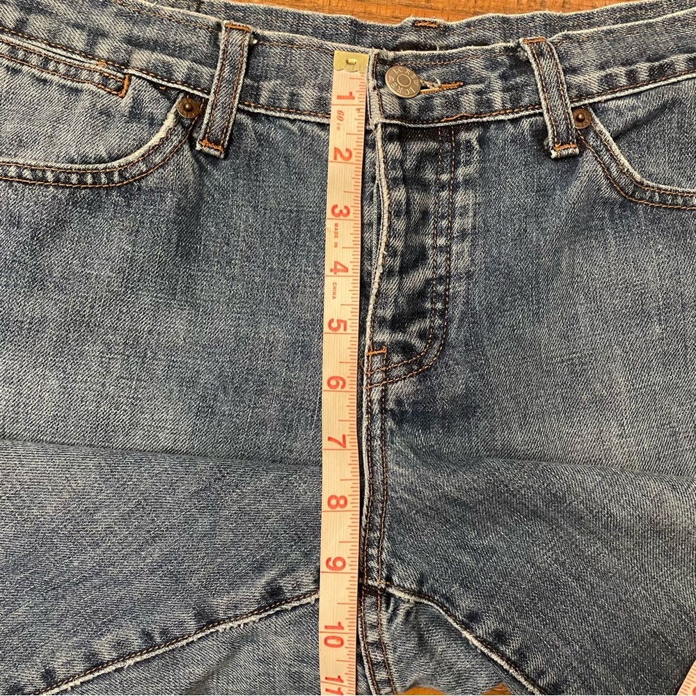 J. Crew Mid-Blue Cropped Jeans with Colorful Embroidered Hem - Picture 8 of 16